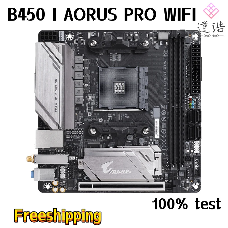 ⰡƮ B450 I AORUS PRO WIFI , 32GB HDMI M.2 , AM4 DDR4 Mini-ITX B450 κ, 100% ׽Ʈ Ϸ